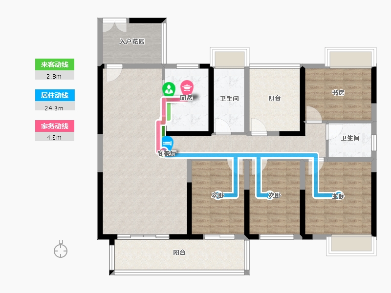 广西壮族自治区-贺州市-悦城阳光城-120.00-户型库-动静线