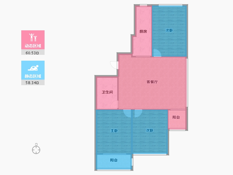 河北省-邯郸市-永美家园-110.00-户型库-动静分区