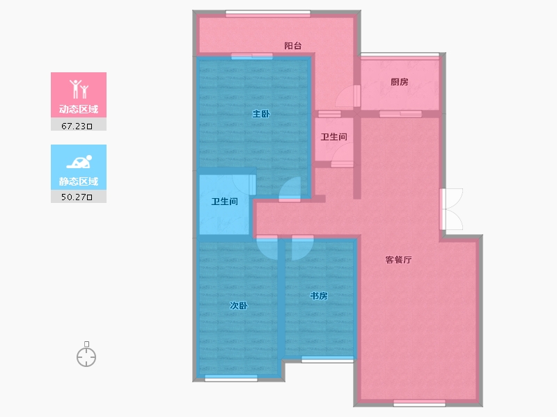 云南省-文山壮族苗族自治州-聚锦苑小区-116.00-户型库-动静分区