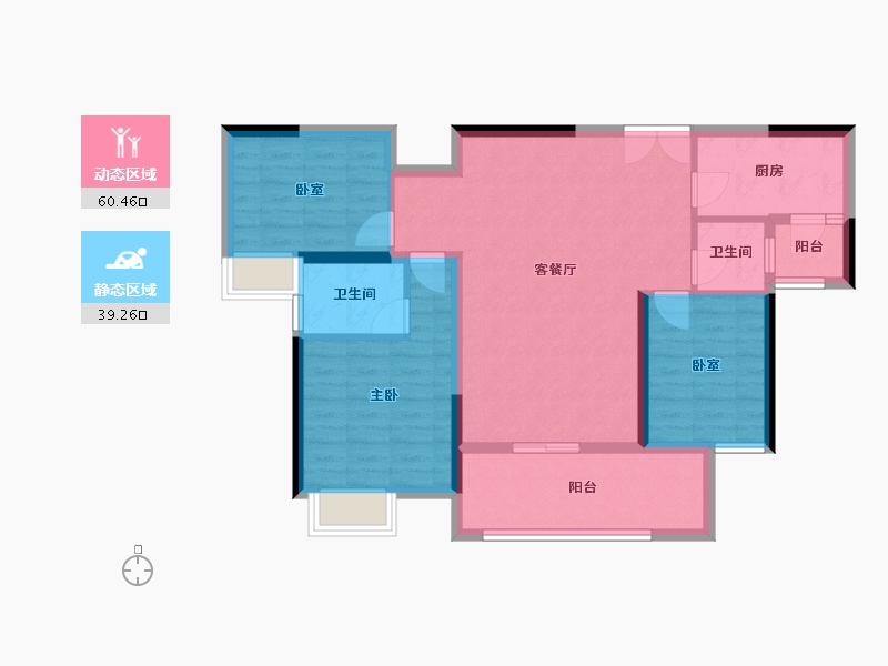 贵州省-毕节市-南悦华府-106.00-户型库-动静分区