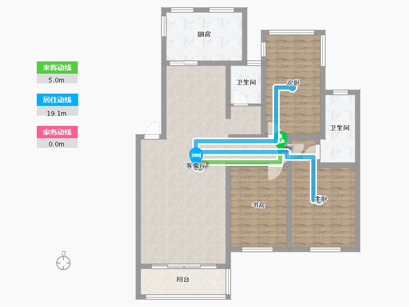 湖北省-宜昌市-怡景嘉园-112.00-户型库-动静线