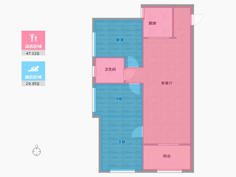 云南省-昆明市-金尚俊园-77.15-户型库-动静分区