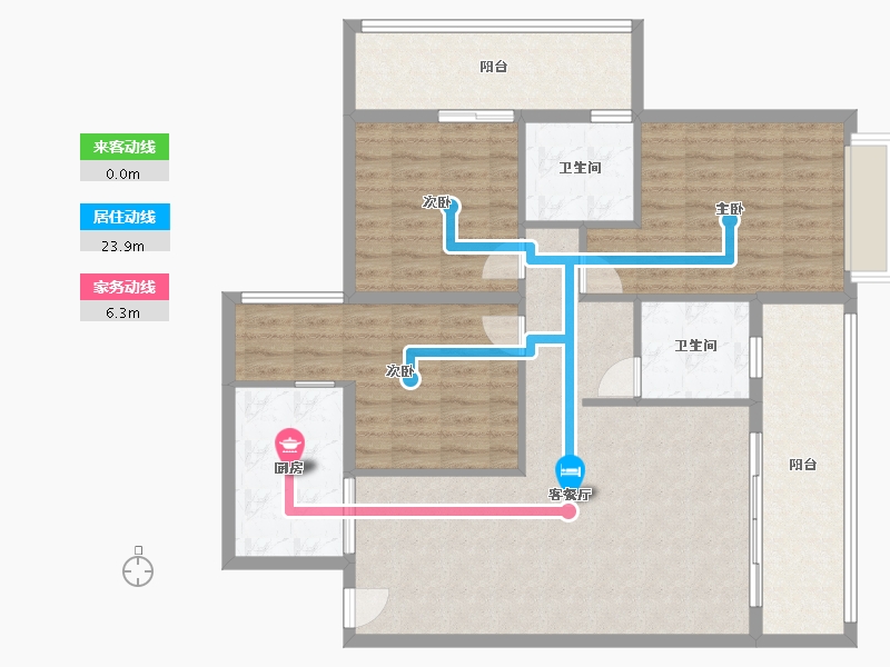 湖南省-郴州市-龙溪湖生态城-92.06-户型库-动静线