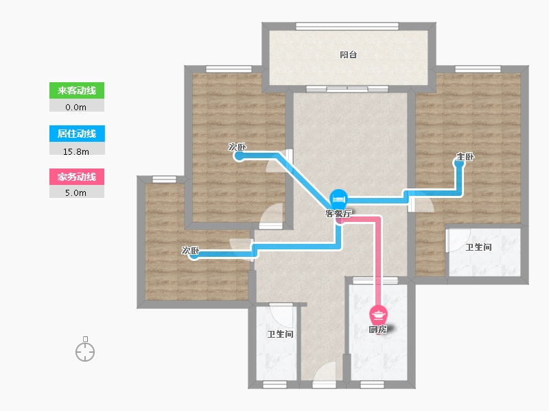 江苏省-连云港市-恒润郁洲府-100.32-户型库-动静线