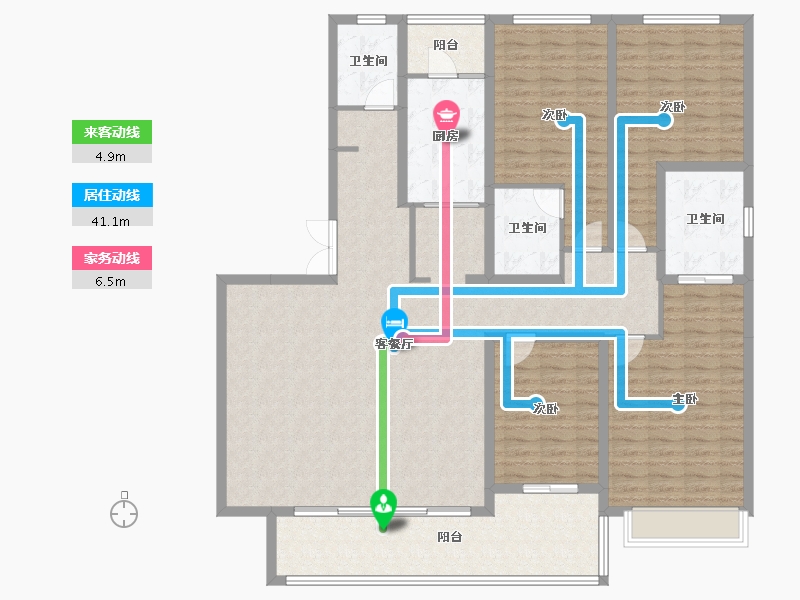 云南省-昆明市-北大资源·滇海壹号-167.30-户型库-动静线