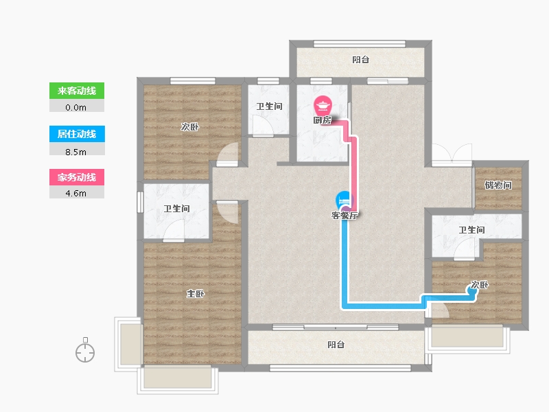 河北省-石家庄市-华远昆仑赋-132.00-户型库-动静线