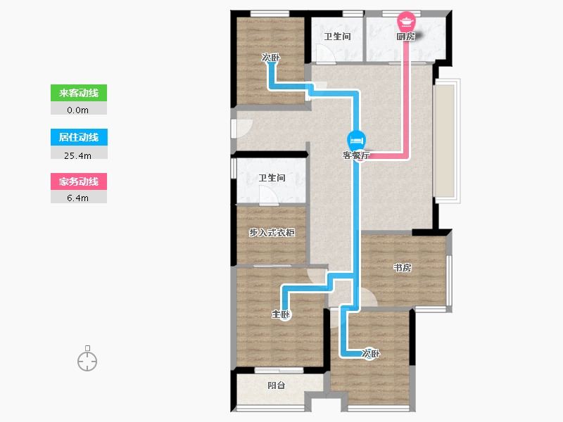 福建省-泉州市-融创晋江印-107.20-户型库-动静线