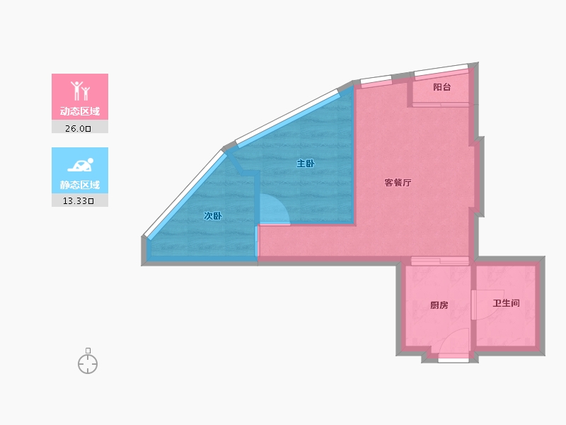 福建省-厦门市-中环花园-36.00-户型库-动静分区