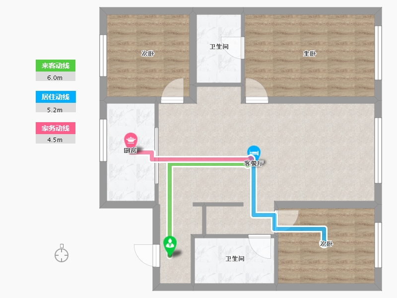 辽宁省-抚顺市-铂悦府-80.30-户型库-动静线