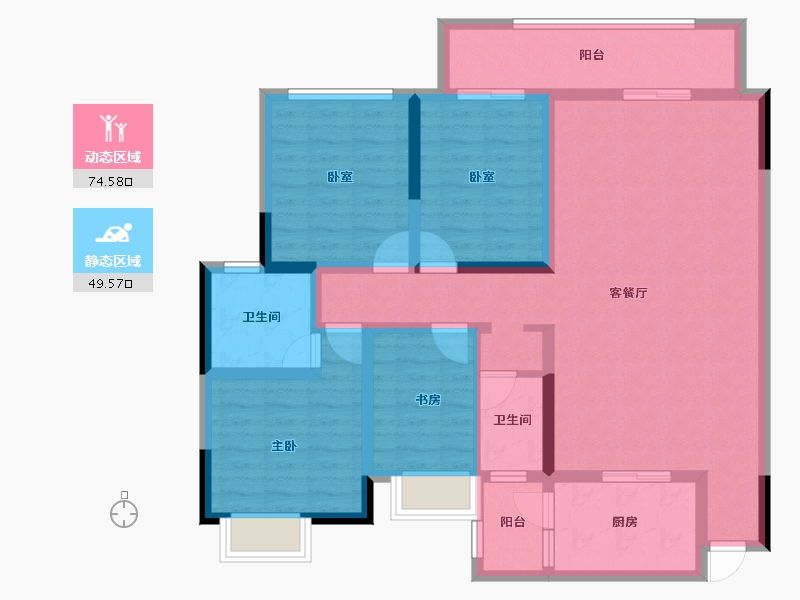 广西壮族自治区-柳州市-祥云府-二期-112.78-户型库-动静分区