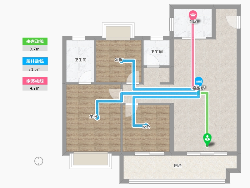 福建省-南平市-武夷悦云庄-100.00-户型库-动静线