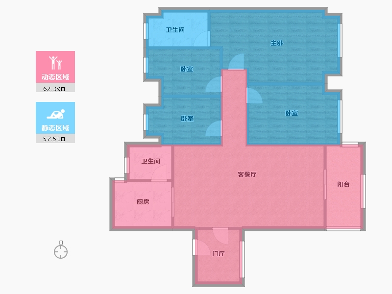 广东省-清远市-奥园合创新城-110.00-户型库-动静分区