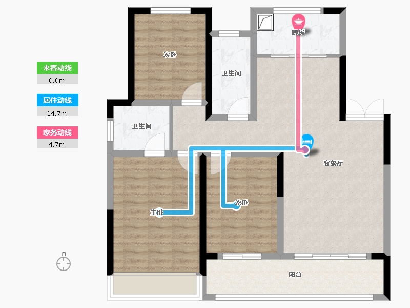 河南省-许昌市-水木清华三期-96.00-户型库-动静线