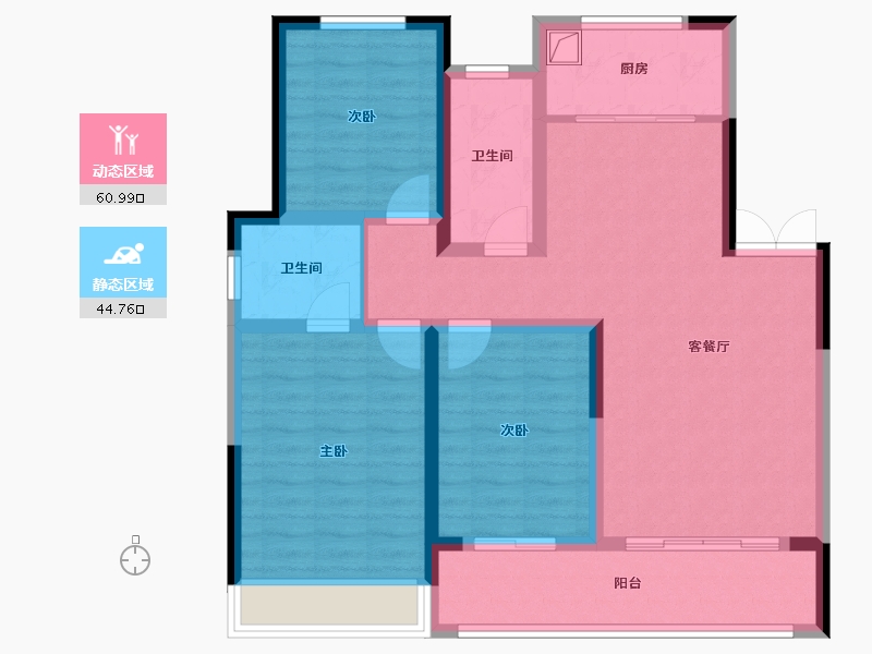 河南省-许昌市-水木清华三期-96.00-户型库-动静分区