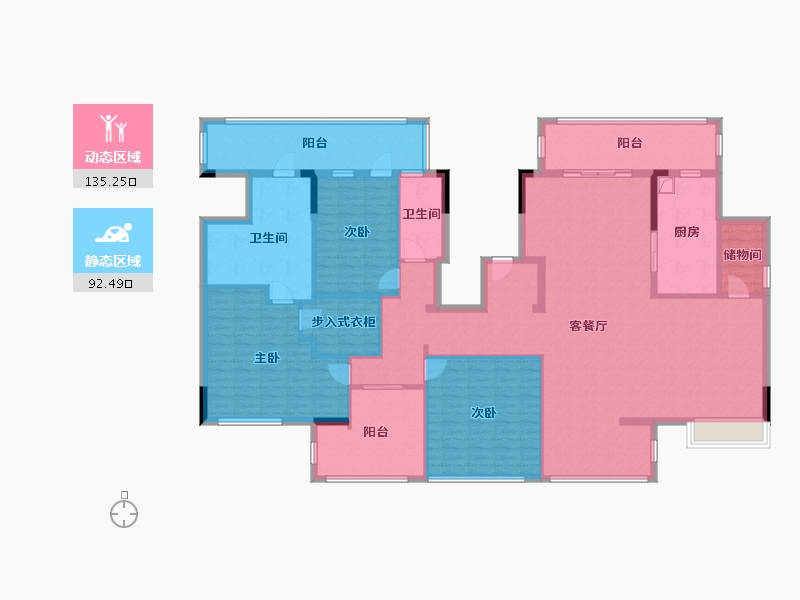 湖北省-襄阳市-国投华电蔚蓝海岸-280.00-户型库-动静分区