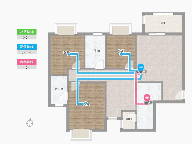 四川省-成都市-恒大天府半岛淽澜城-93.27-户型库-动静线