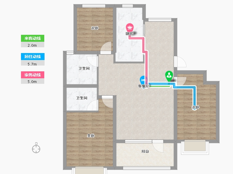 河北省-邯郸市-金凤一号-96.00-户型库-动静线