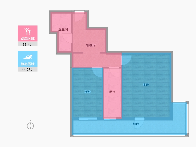 北京-北京市-刘家窑东里-57.32-户型库-动静分区