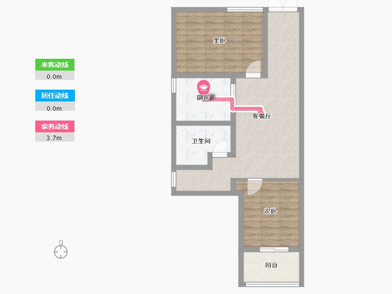 北京-北京市-西马金润家园-二区-55.00-户型库-动静线