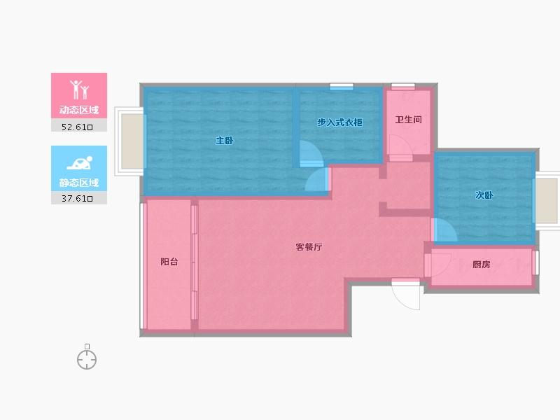 江西省-南昌市-楞上雅苑-79.84-户型库-动静分区