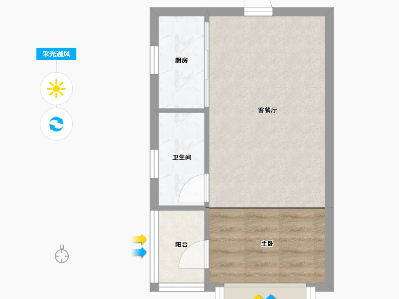 陕西省-西安市-恒大御景-37.00-户型库-采光通风