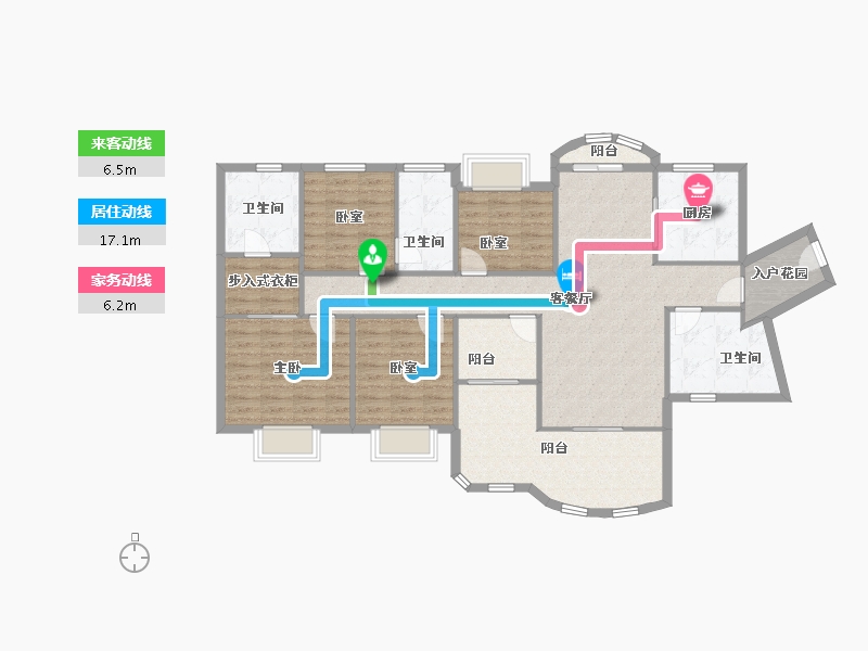 广东省-广州市-滨江上都-128.80-户型库-动静线