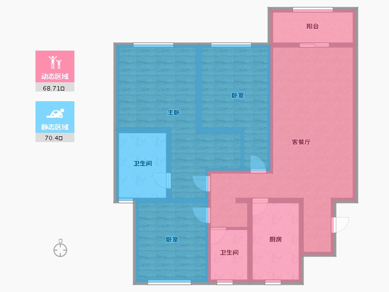 上海-上海市-众秀新家园-123.35-户型库-动静分区