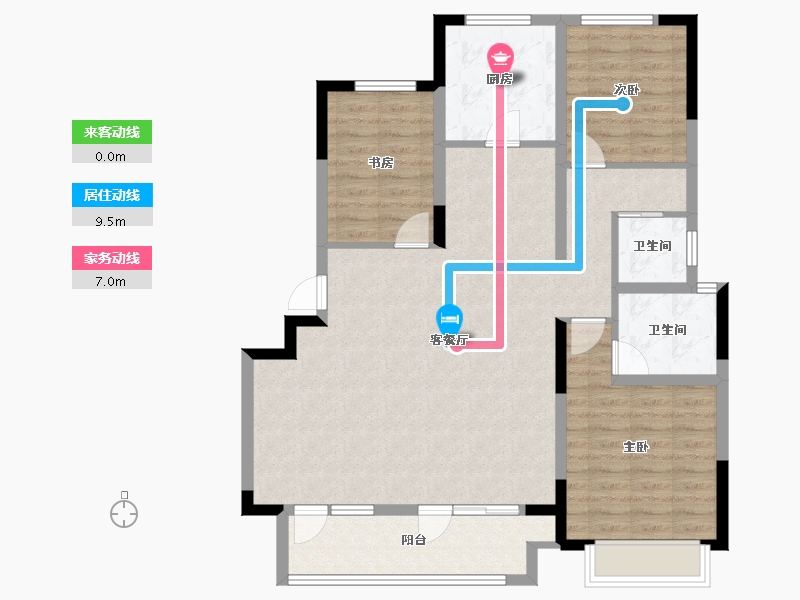 山东省-聊城市-江北水镇-A区-172.80-户型库-动静线