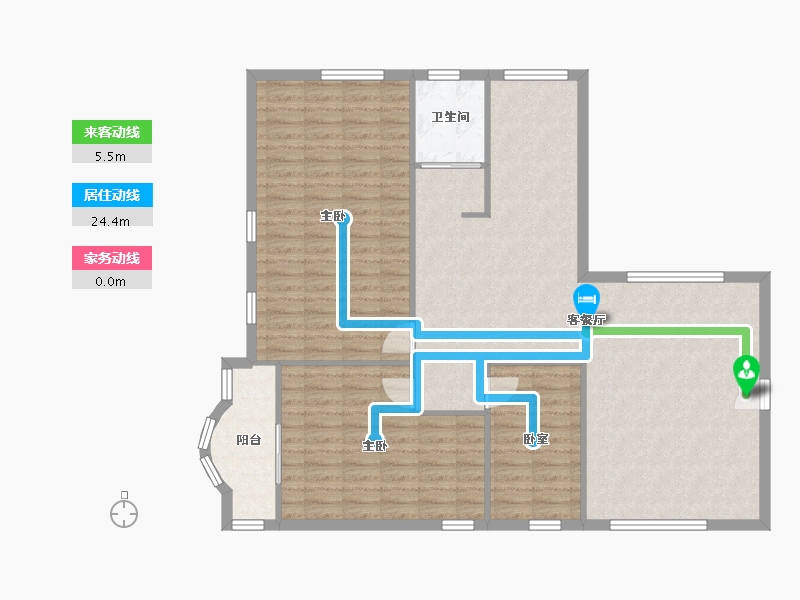 广东省-珠海市-银桦新村-116.00-户型库-动静线