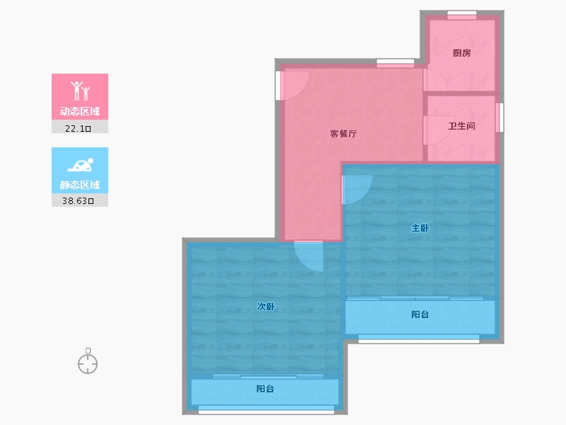 上海-上海市-东兰小区-55.84-户型库-动静分区