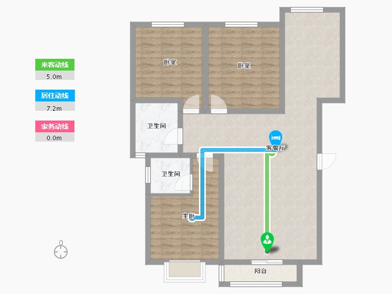 河南省-济源市-锦河花园-100.77-户型库-动静线