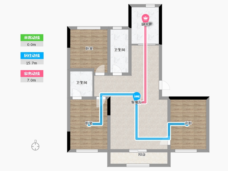 内蒙古自治区-通辽市-鑫龙锦绣悦府-115.43-户型库-动静线