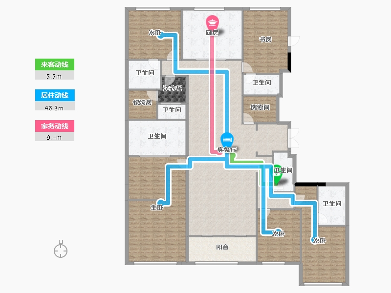 浙江省-杭州市-棠前嘉座-310.00-户型库-动静线