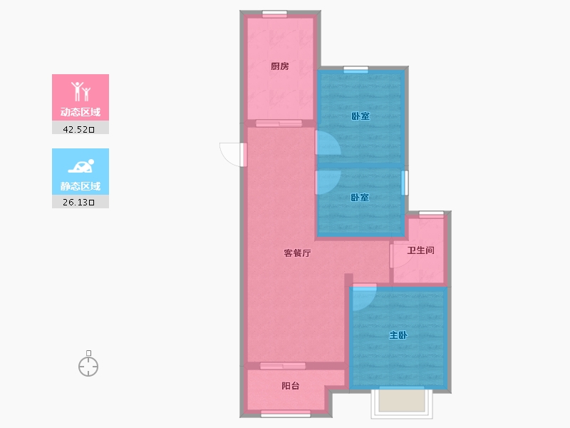 江苏省-无锡市-梁溪本源-69.00-户型库-动静分区