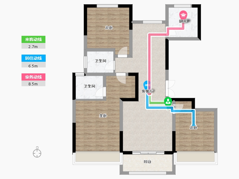 河南省-濮阳市-崛起尚合府-3号院-99.20-户型库-动静线