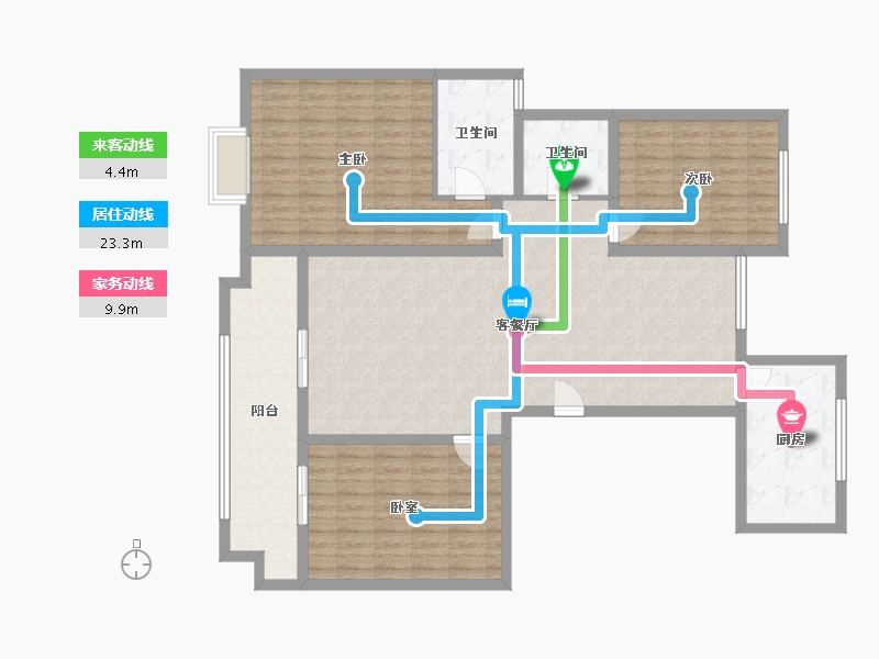 河南省-新乡市-中铁八局辉县市灾后重建城南安置区-138.00-户型库-动静线