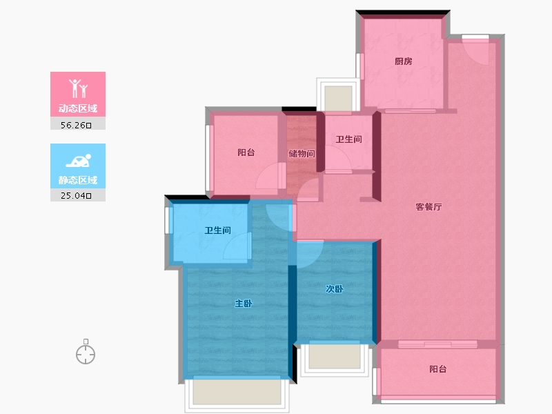 广东省-广州市-佳兆业佳泽园-79.00-户型库-动静分区