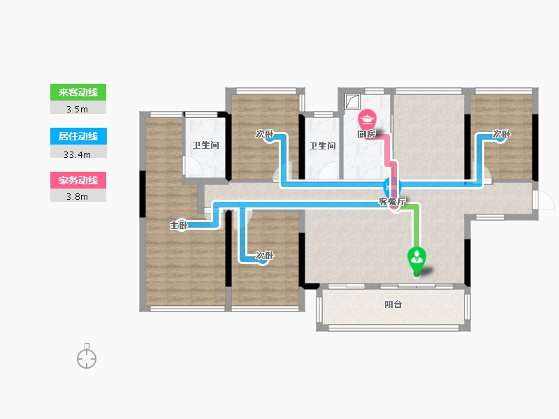 广西壮族自治区-南宁市-轨道云著-103.20-户型库-动静线