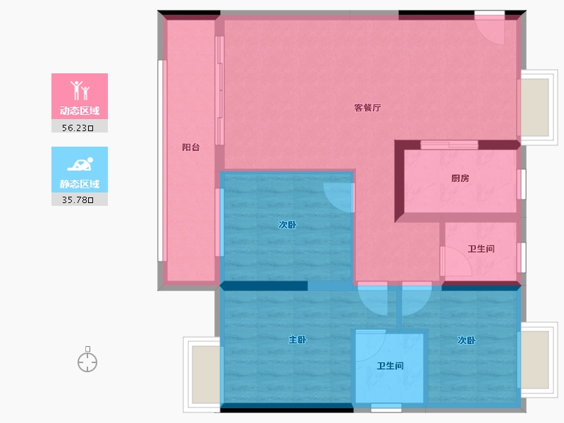 江西省-赣州市-金骏书香府-88.00-户型库-动静分区