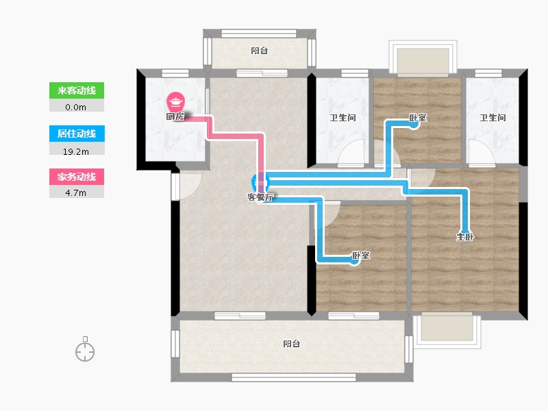 广东省-阳江市-建华翡翠城-83.35-户型库-动静线