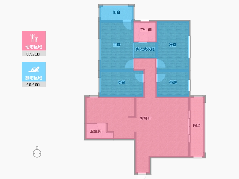 上海-上海市-荣城花苑-134.40-户型库-动静分区