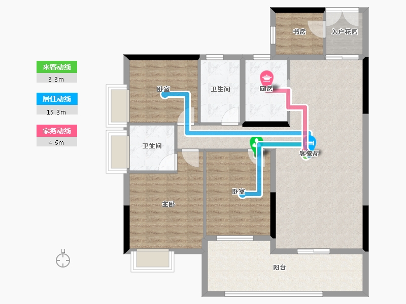 广东省-河源市-百盛花园-110.00-户型库-动静线