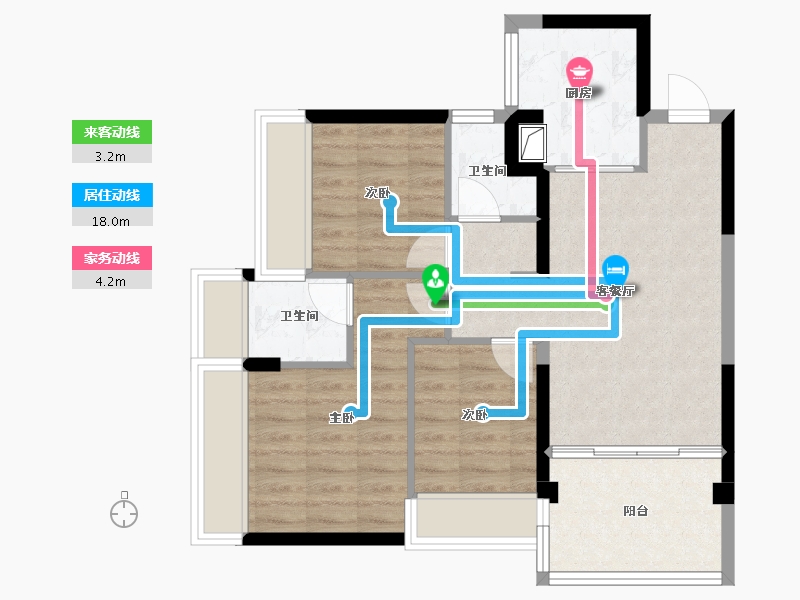 广东省-深圳市-壹城中心10区-80.00-户型库-动静线