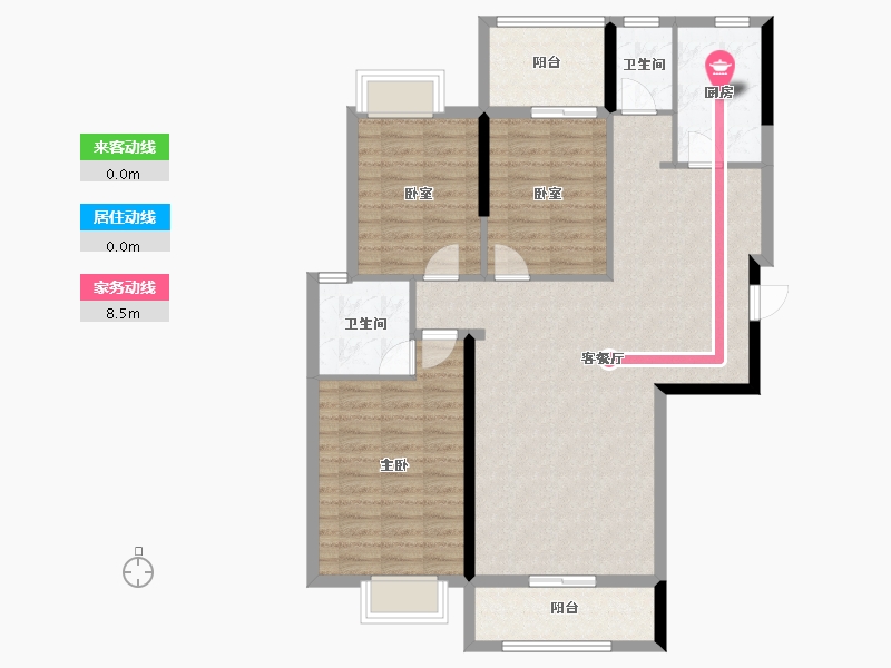 广东省-汕头市-香域滨江-103.25-户型库-动静线