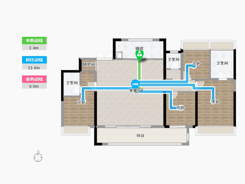 湖南省-株洲市-株洲建发缦云-152.00-户型库-动静线