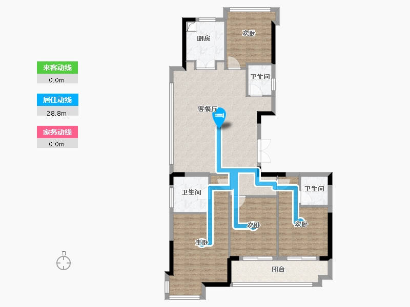 福建省-福州市-海湾润城Ⅱ期-113.60-户型库-动静线