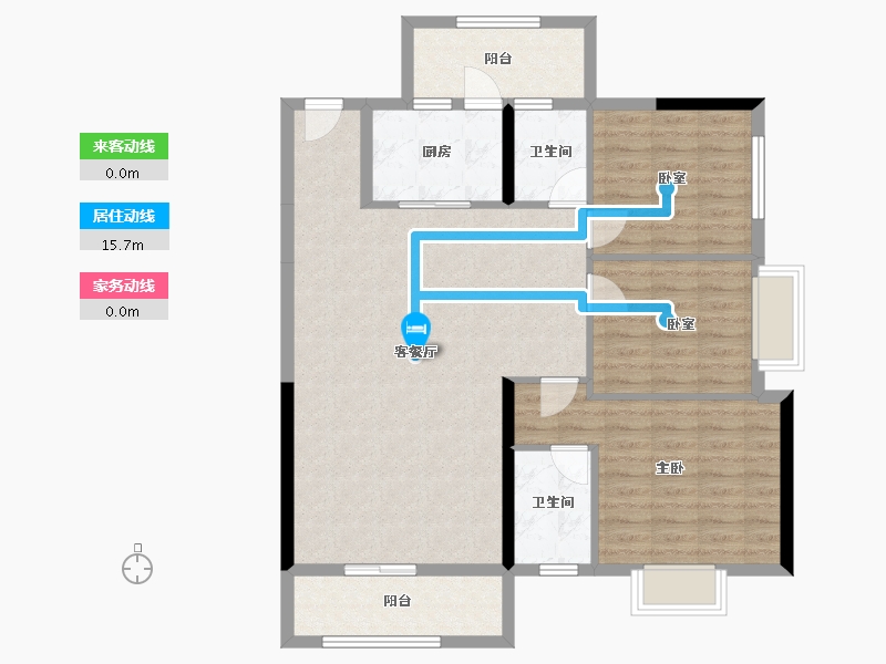 广东省-韶关市-裕景家园-96.22-户型库-动静线