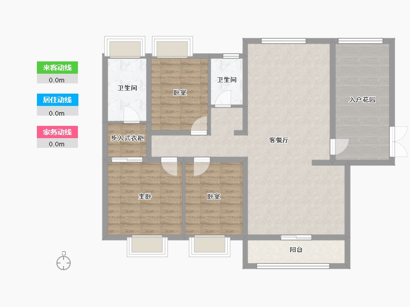 湖南省-常德市-十里外滩-善瑞府-104.00-户型库-动静线