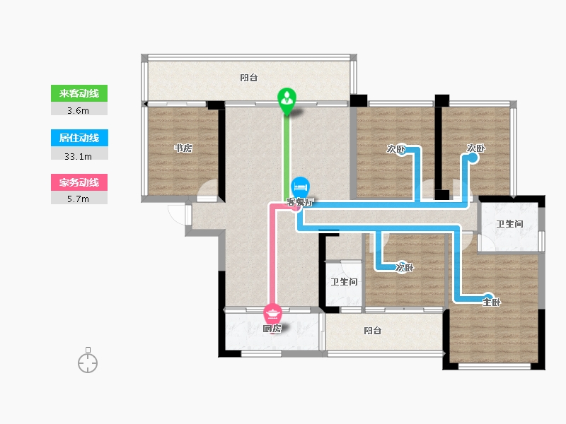 广西壮族自治区-河池市-豪门国际-106.00-户型库-动静线