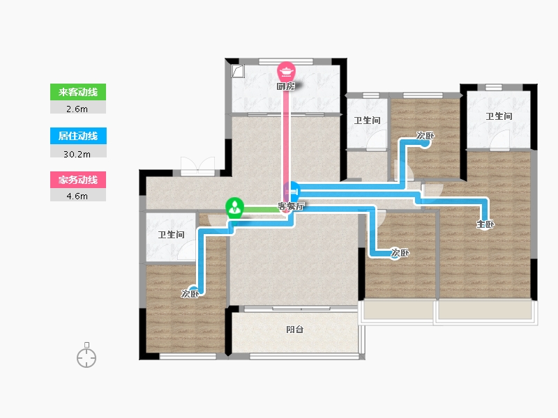 浙江省-杭州市-建发之江城投云涌之江-127.67-户型库-动静线